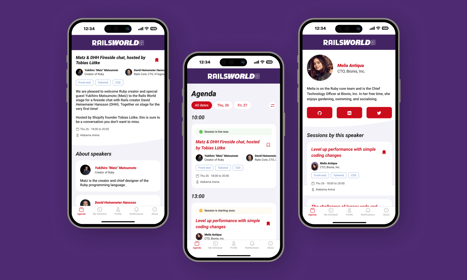 Announcing the launch of the Rails World Conference app template to the Figma Community!