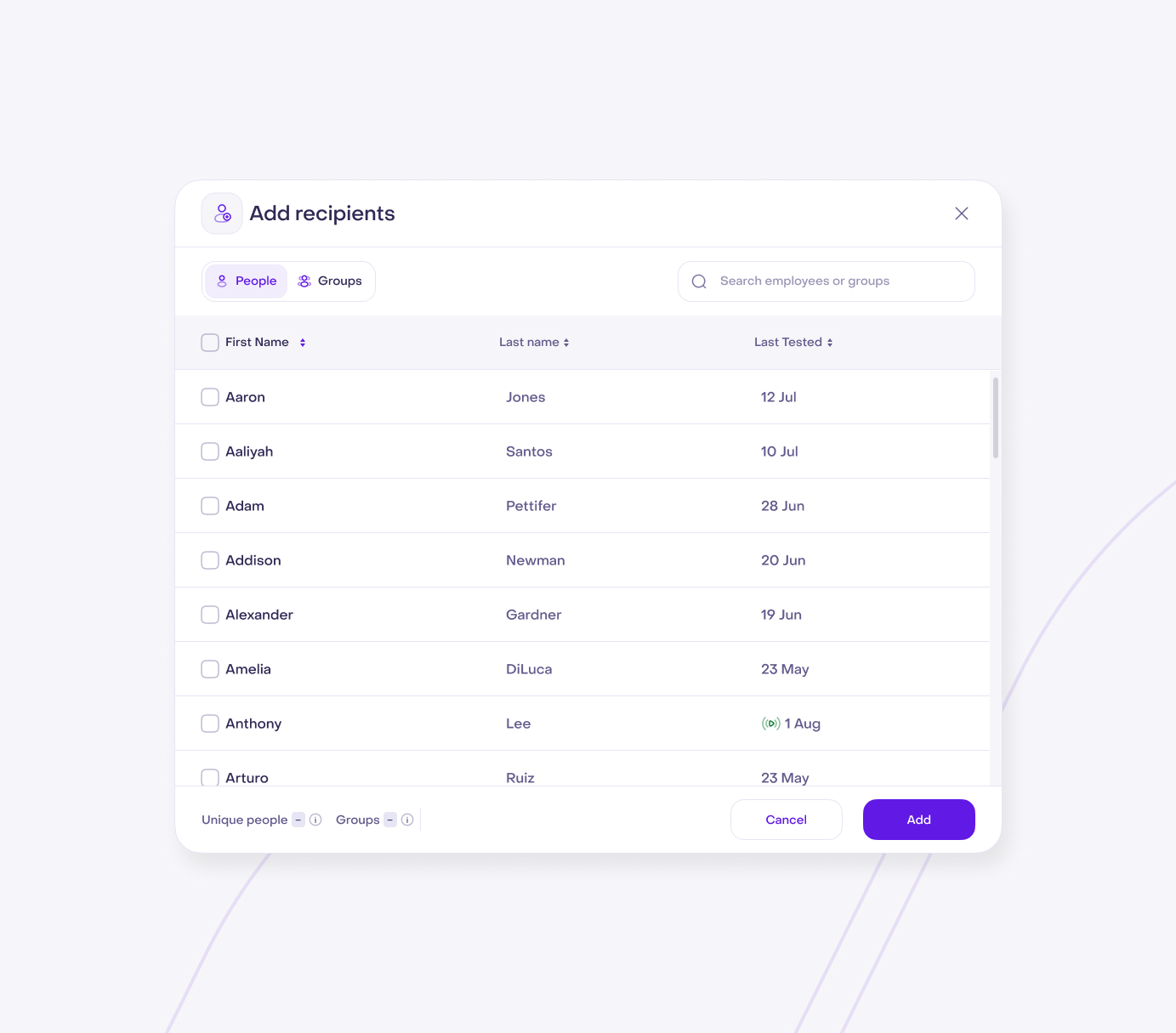 Jericho Security feature detail