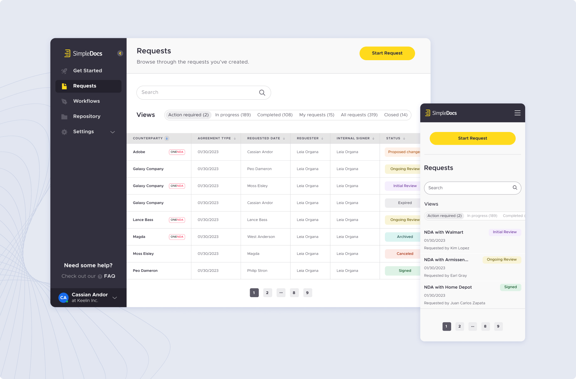 Automate and accelerate contracting