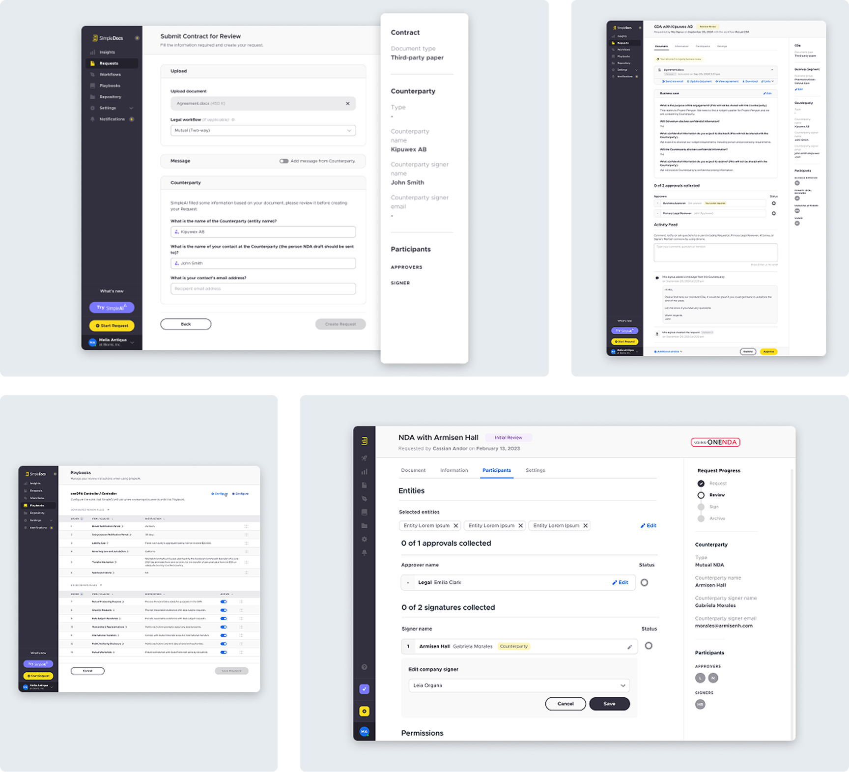 SimpleDocs platform gallery