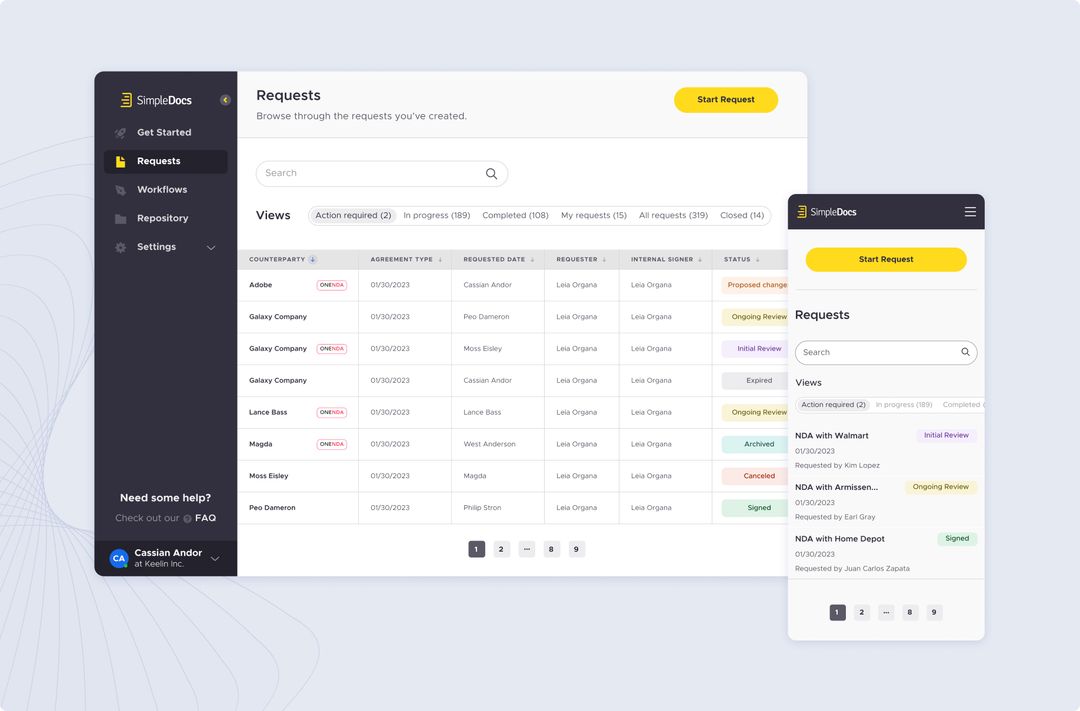 User-friendly MVP for CPAs and clients