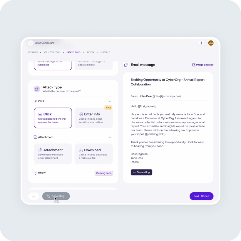 AI Jericho demo screenshot