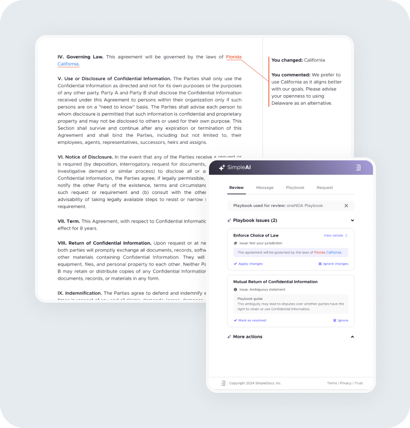 AI Simpledocs demo screenshot